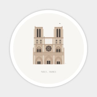 Cathedral, Paris, France Magnet